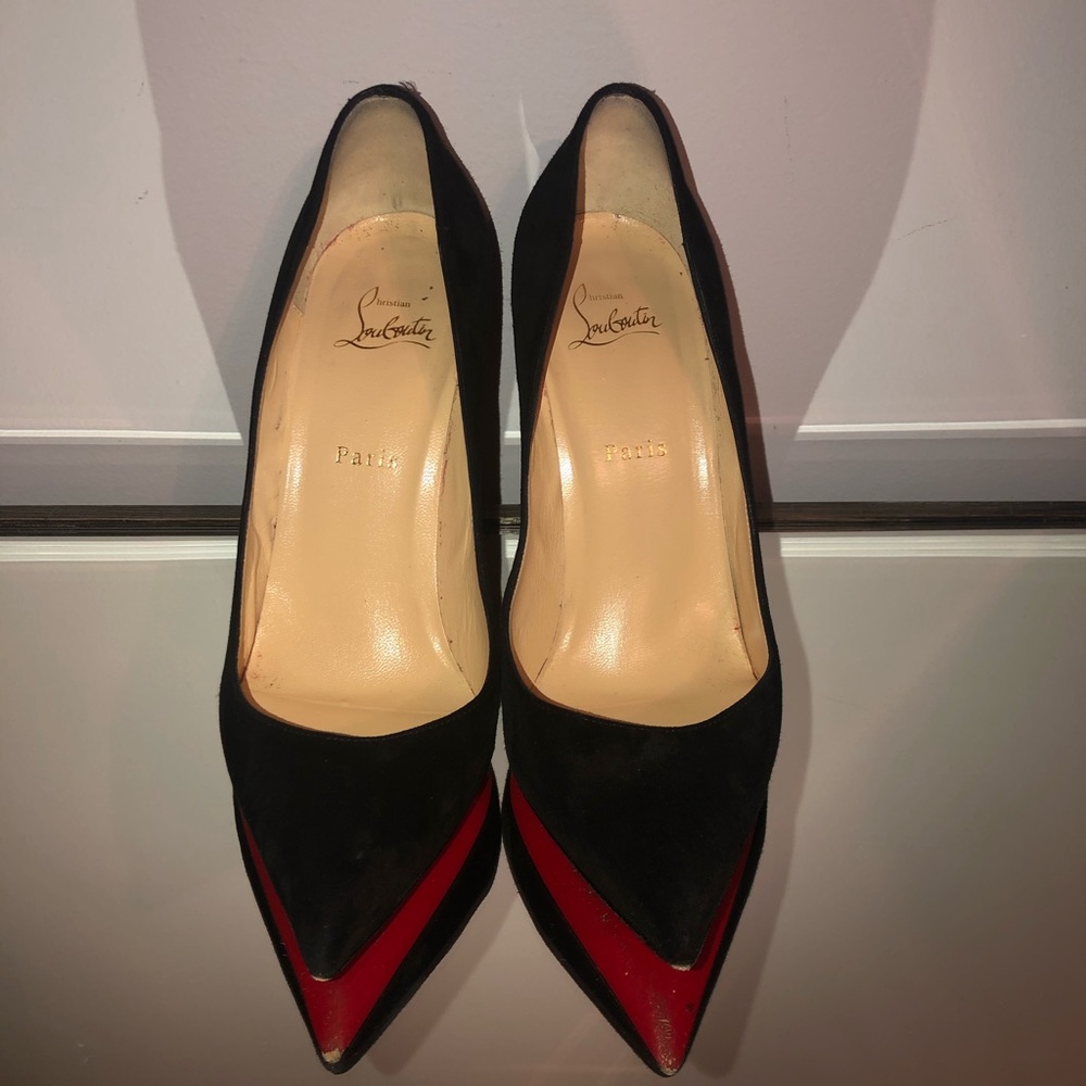 Christian Louboutin Black Suede heels